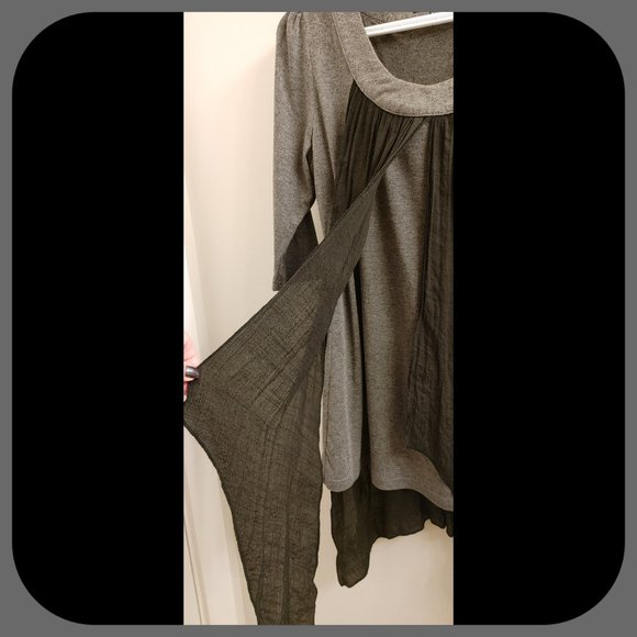 PAPILLON || Mixed Media Tunic (SIZE M) - Picture 3 of 6